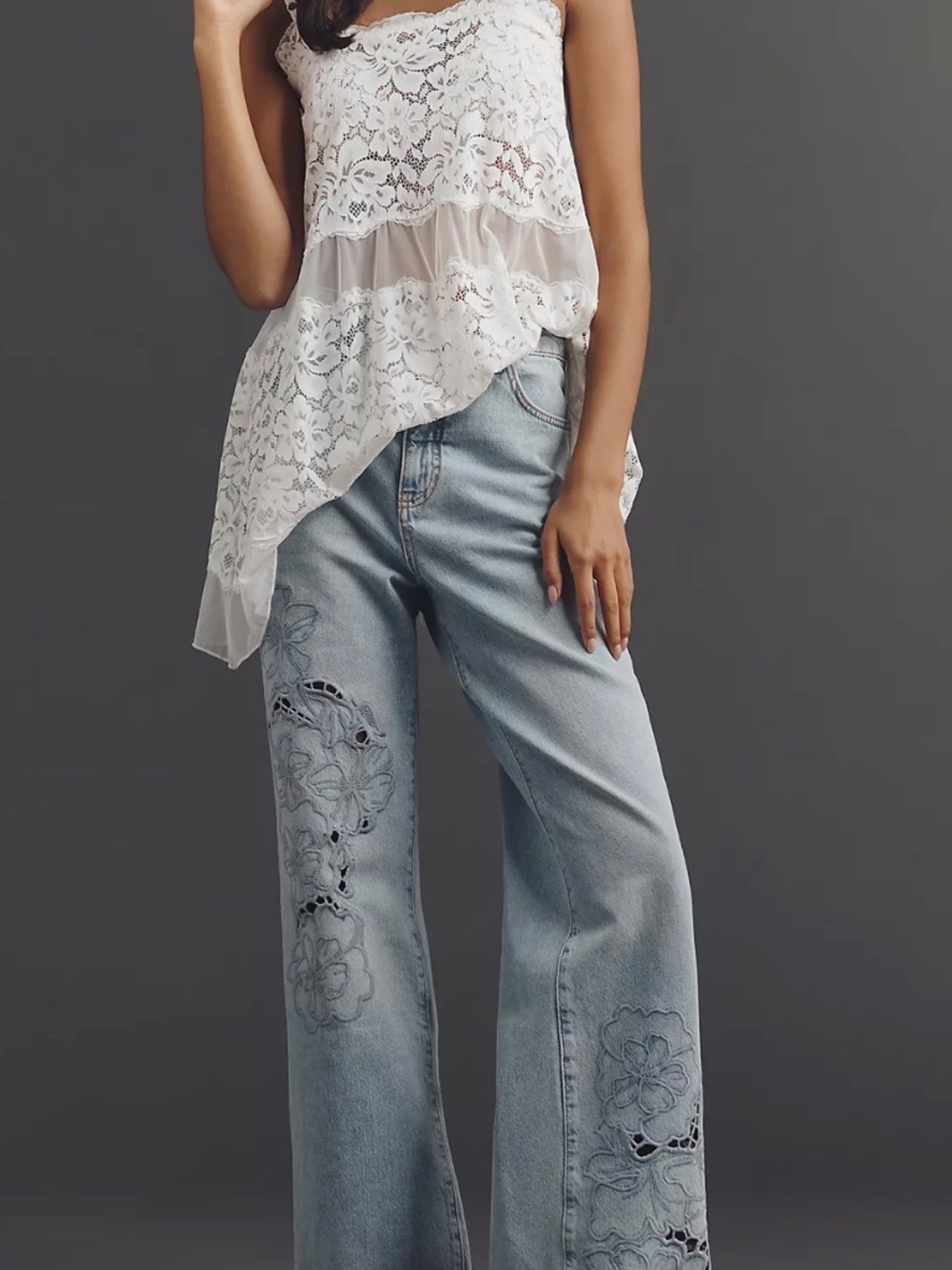 Anthropologie The Austyn High-Rise Wide-Leg Jeans by Pilcro, Plus Size 22W